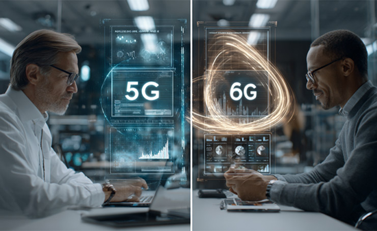 Speed Comparison between 5G and 6G